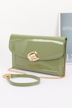 Patent Leather Clutch Bag