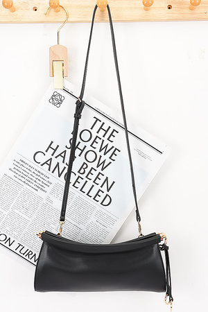 Vegan Leather Metal Frame Clutch