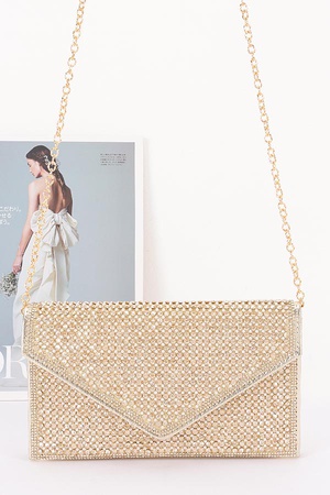 Rhinestone Envelope Clutch