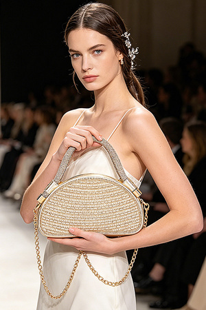 Rhinestone and Pearl Party Clutch
