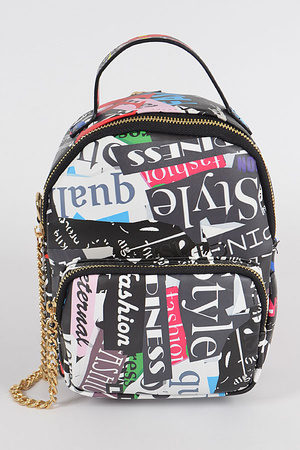 Graffiti Multi Color Backpack