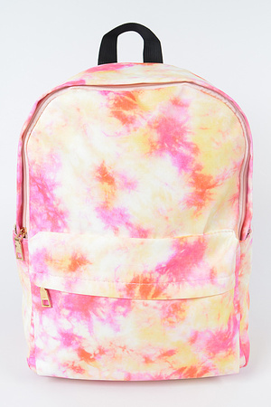 Tie Dye Cotton Canvas Backpack