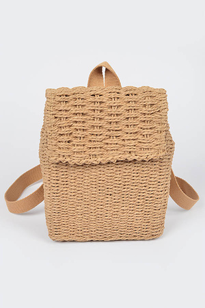 Woven Cotton Backpack