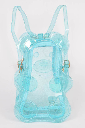 Transparent Teddy Bear Backpack