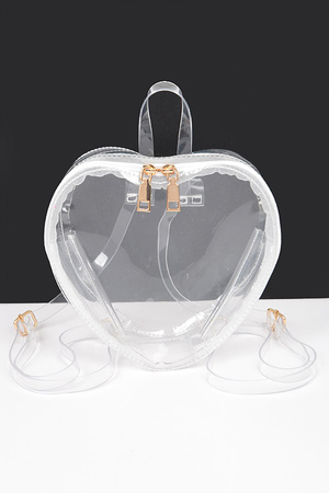 Heart Shape Clear Backpack