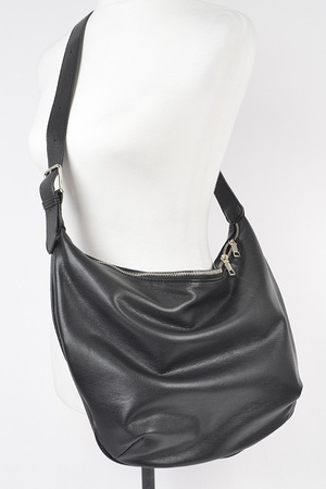 Faux Leather Old Money Look Shoulder Bag