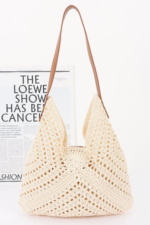 Crochet Shoulder Bag with Pouch