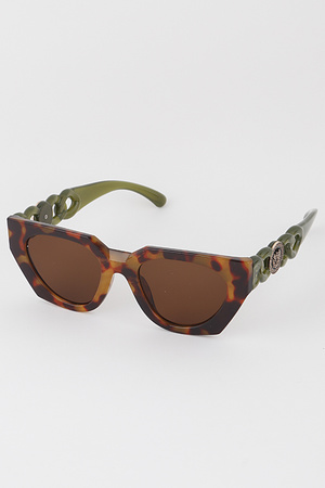 Geometric Cateye Sunglasses
