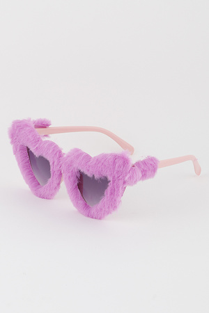 Fur Heart Sunglasses