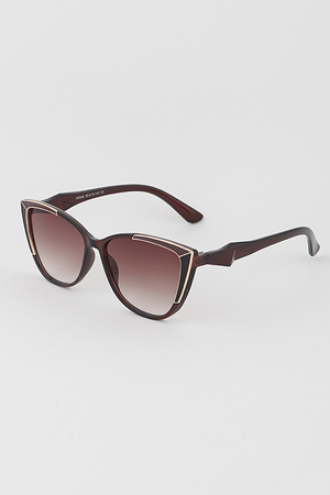 Two Toned  Cateye  Sunglasses