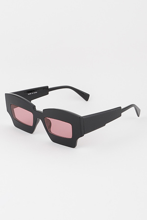 Bulky Block Tinted Sunglasses