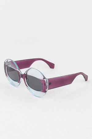 Two Toned Bulky Sunglasses