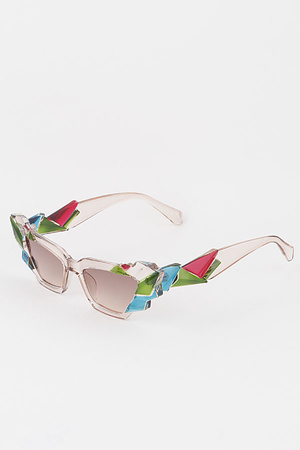 Abstract Crystal Sunglasses