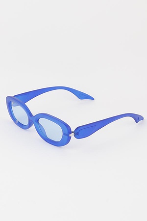 Bright Retro Oval Sunglasses