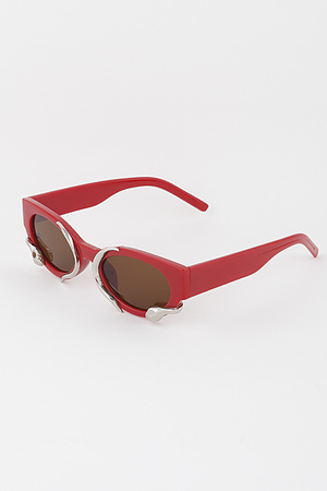 Wrapped Snake Round Sunglasses