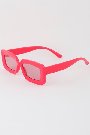 Bright Minimal Tinted Square Sunglasses