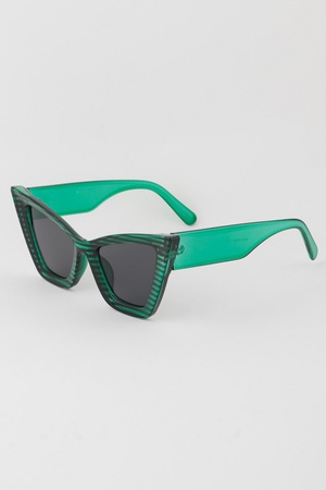 Retro Sharp Cateye Gradient Sunglasses