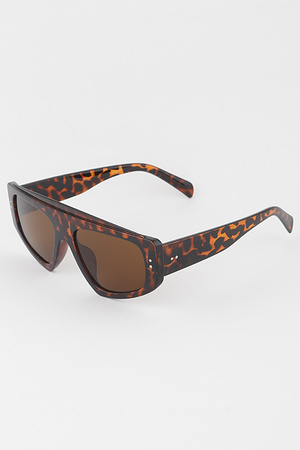 Curved Bolt Tinted Sunglasses