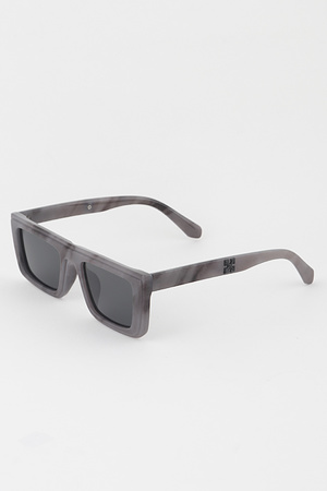 Multi Pattern Sharp Square Sunglasses