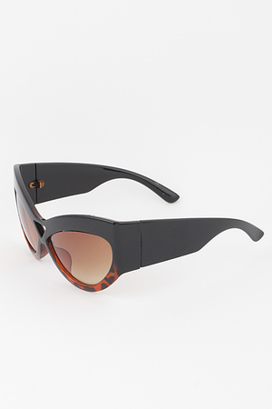 Open Triangle Tortoise Sunglasses