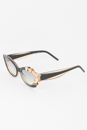 Crystal Cateye Sunglasses