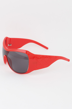 Bulky Solid Shield Sunglasses