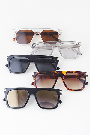 Straight Tortoise Gradient Sunglasses