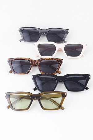 Minimal Sharp Box Sunglasses