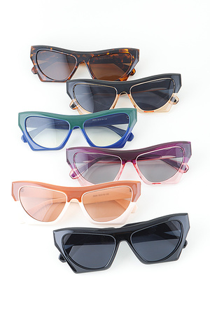 Double Toned Geometric Sunglasses