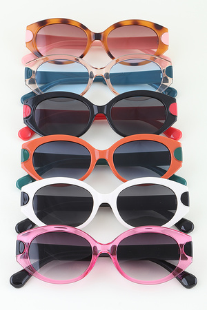 Two Toned Polka Dot Sunglasses