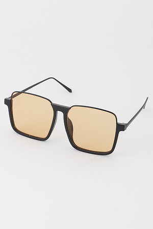 Thin Half Framed Square Sunglasses