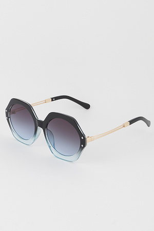 Geometric Round Sunglasses