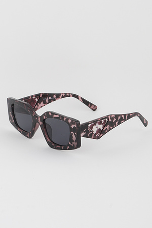 Marble Side Cut Sunglasses