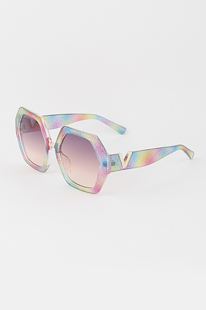 Multi Pattern Geometric Sunglasses
