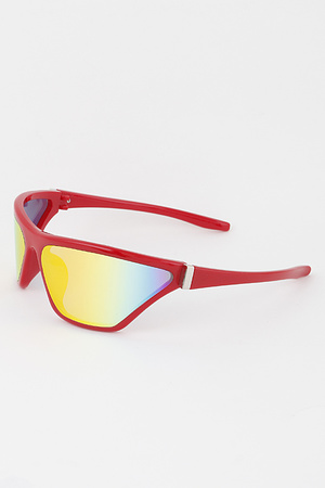Curved Tinted Sports Sunglasses