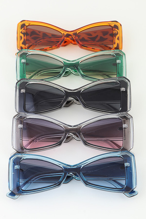 Bright Gradient Geometric Sunglasses