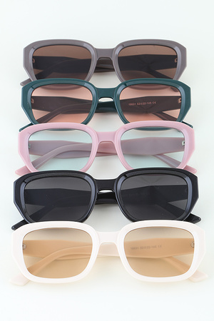 Modern Tinted Block Sunglasses