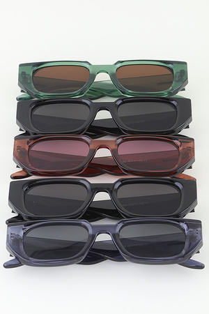 Straight Cut Block Sunglasses
