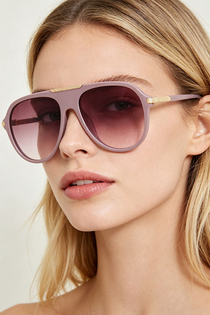 Modern Round Shield Sunglasses