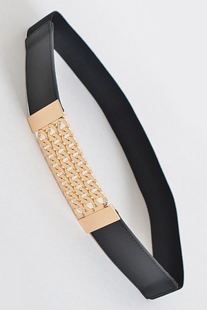 Thick Simple 3 Layer Chain Belt