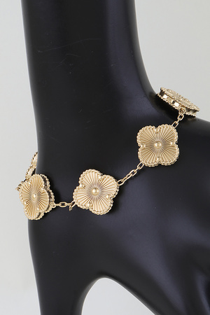 Multi Shining Clover Charms Bracelet