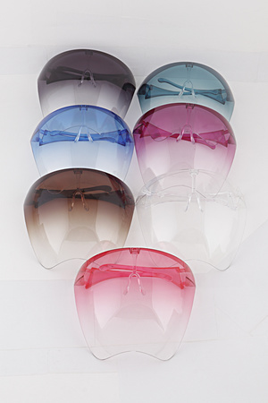 Gradient Face Shield Sunglasses