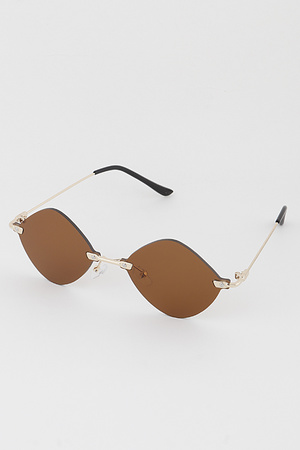 Rimless Pupil Sunglasses