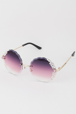 Jeweled Wavy Sunglasses