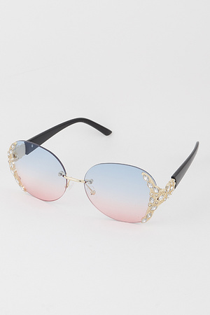 Crystal Side Sunglasses