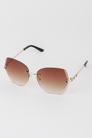 Jeweled Flower Sunglasses