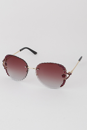 Flower Jeweled Sunglasses