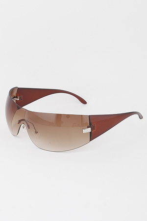 Rimless Gradient Shield Sunglasses