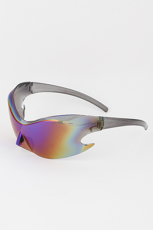 Curved Flame Shield Sunglasses