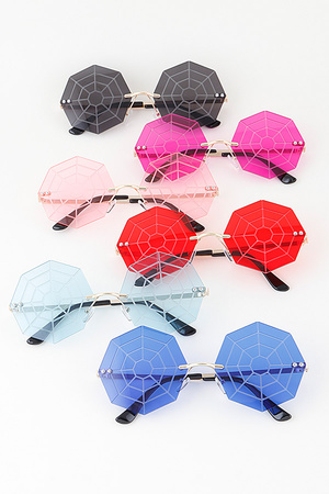 Bright Spider Web Sunglasses